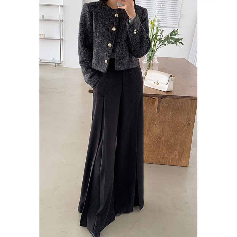 Pantalon Décontracté Taille Haute