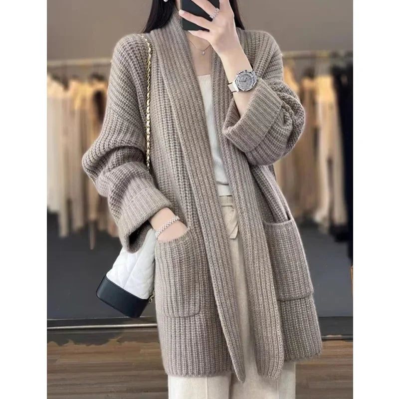 Cardigan Tricotée Style Coréen