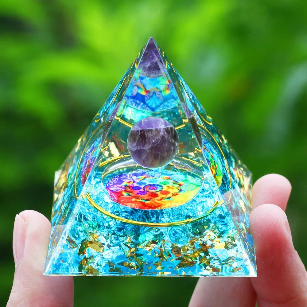 Pyramide d'Énergie en Orgonite