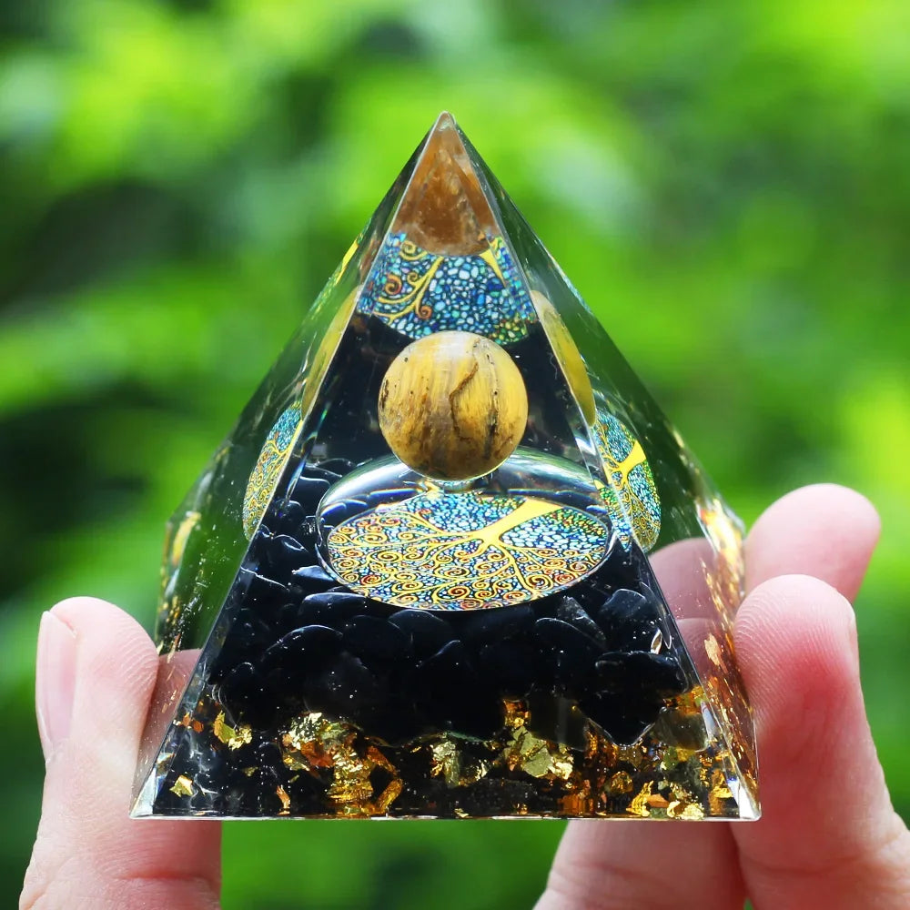 Pyramide d'Énergie en Orgonite