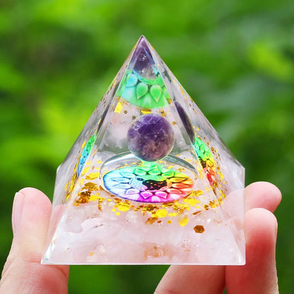 Pyramide d'Énergie en Orgonite
