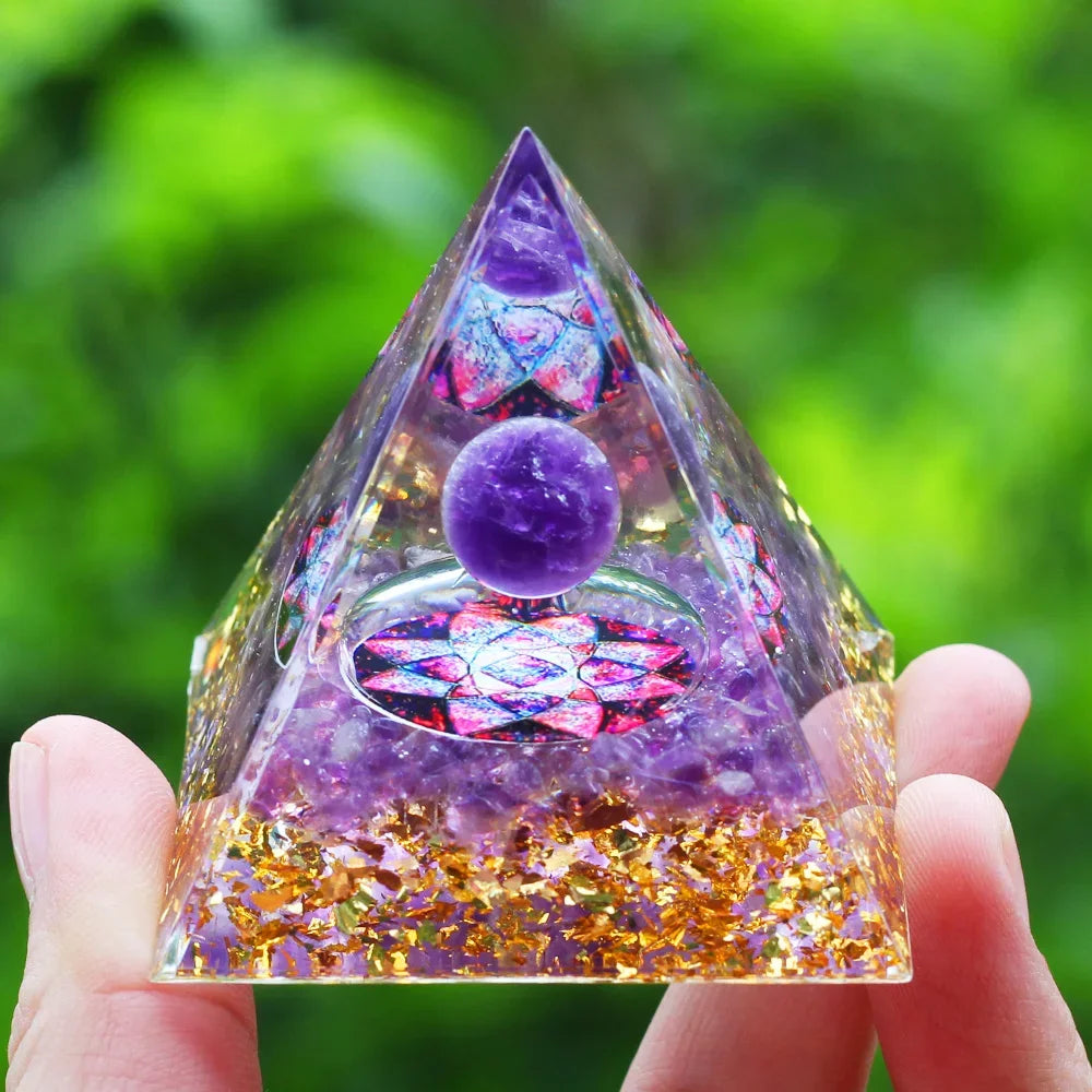 Pyramide d'Énergie en Orgonite