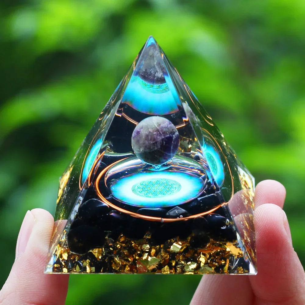Pyramide d'Énergie en Orgonite