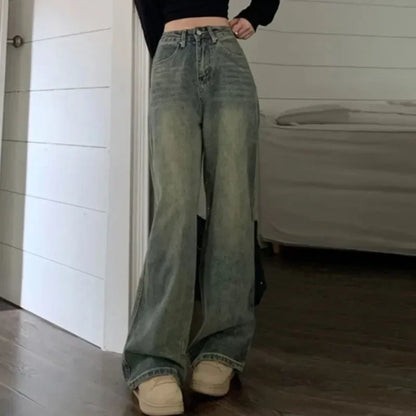 Pantalon Large à Taille Haut