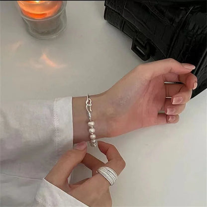 Bracelet Élégant avec Perles Irrégulières