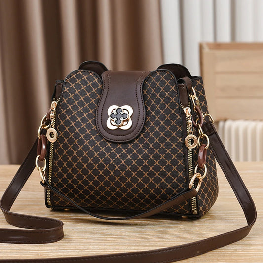 Sac à Main de Luxe Imprimé à Carreaux