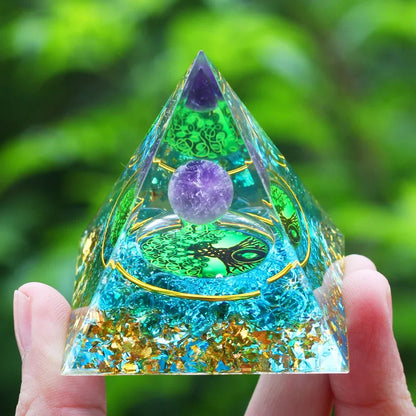 Pyramide d'Énergie en Orgonite
