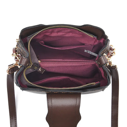Sac à Main de Luxe Imprimé à Carreaux