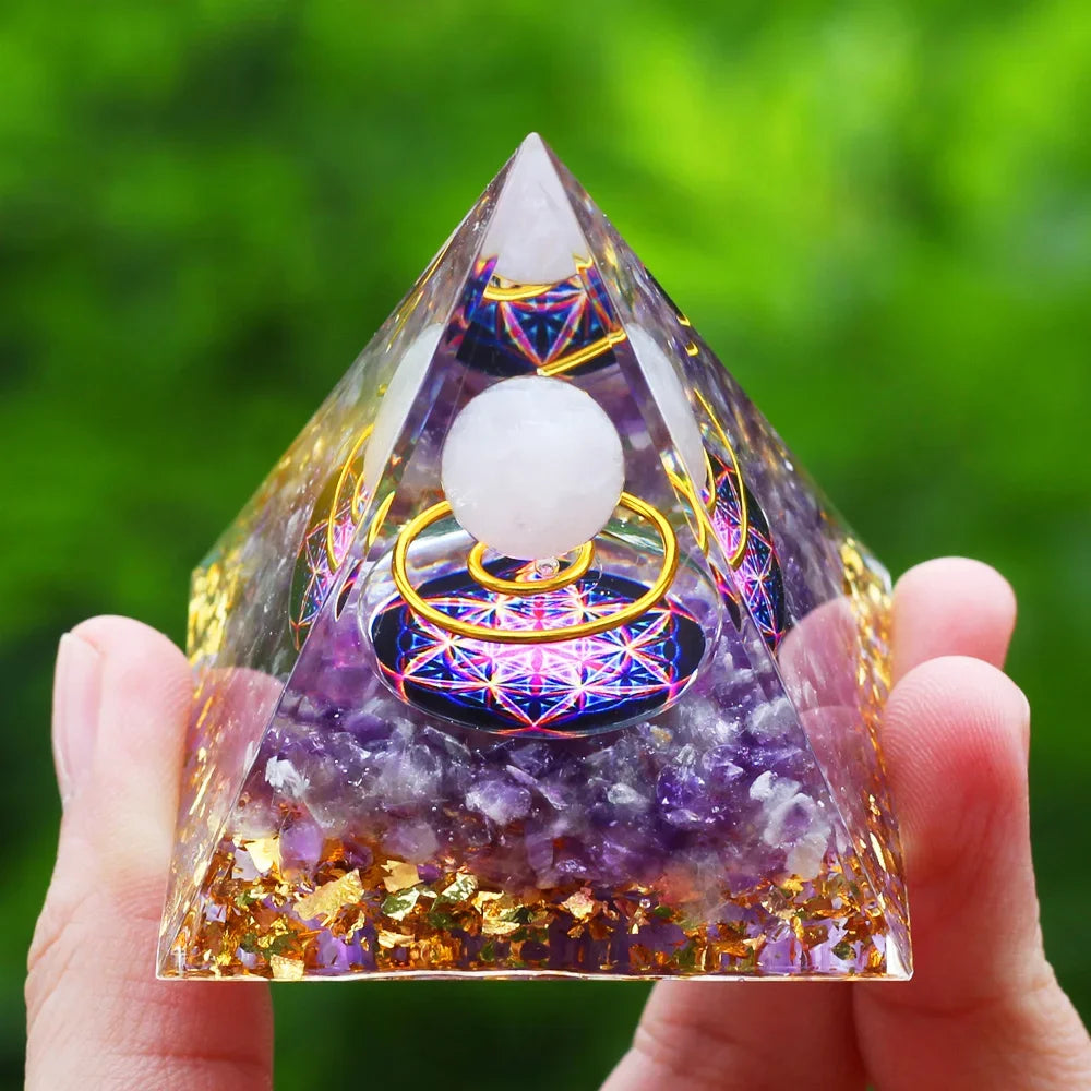 Pyramide d'Énergie en Orgonite