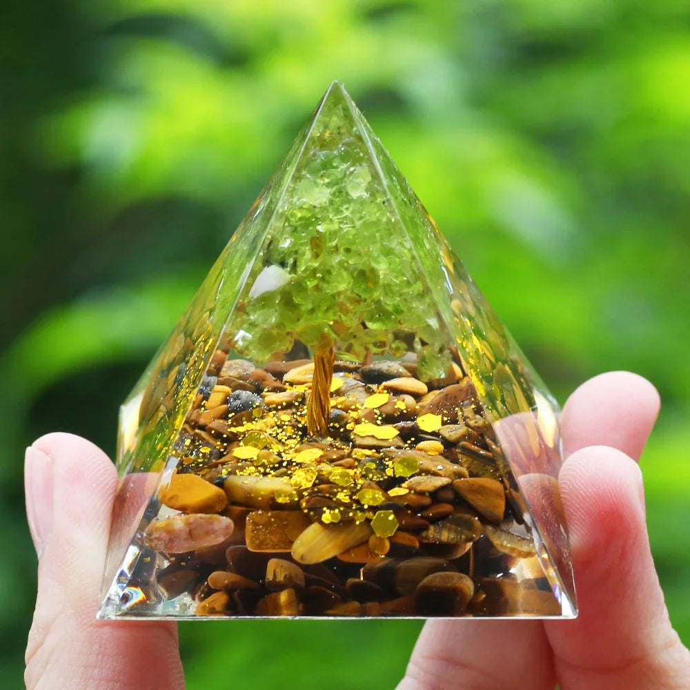 Pyramide d'Énergie en Orgonite