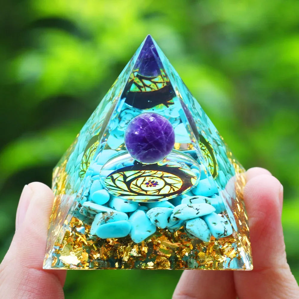 Pyramide d'Énergie en Orgonite