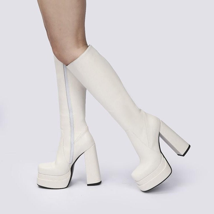 Bottes à Plateforme Epaisses Euro-Américain.