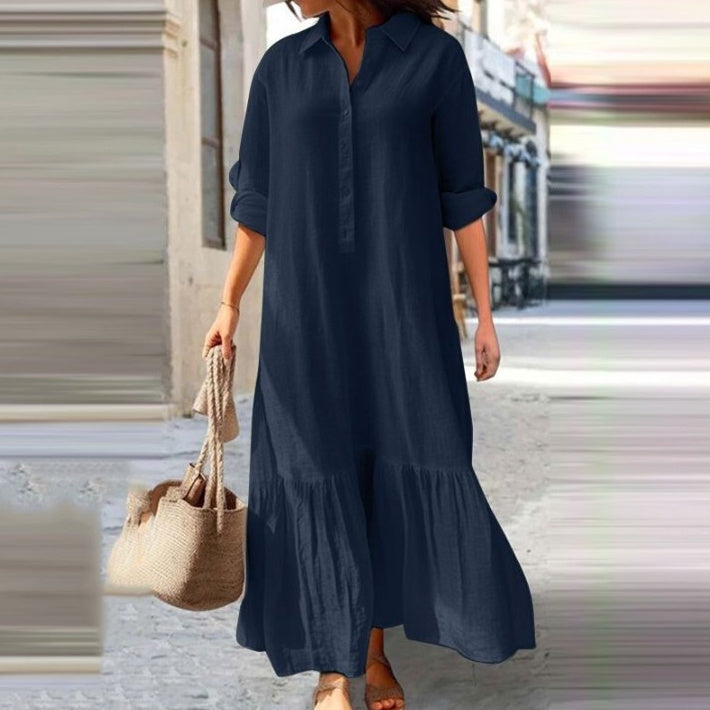 Robe Longue en Coton & Lin