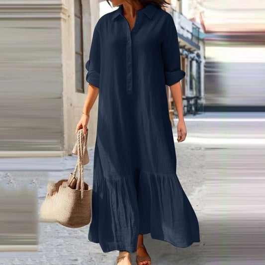 Robe Longue en Coton & Lin