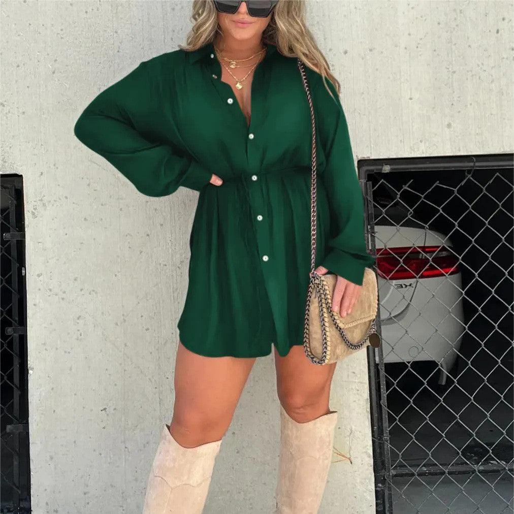 Combinaison avec Boutons – Style Chemise Élégant