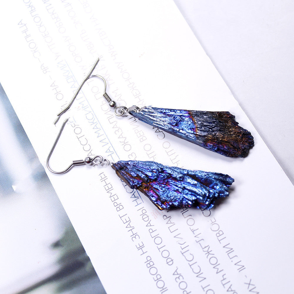 Boucles D'oreilles En Tourmaline Noire Naturelle