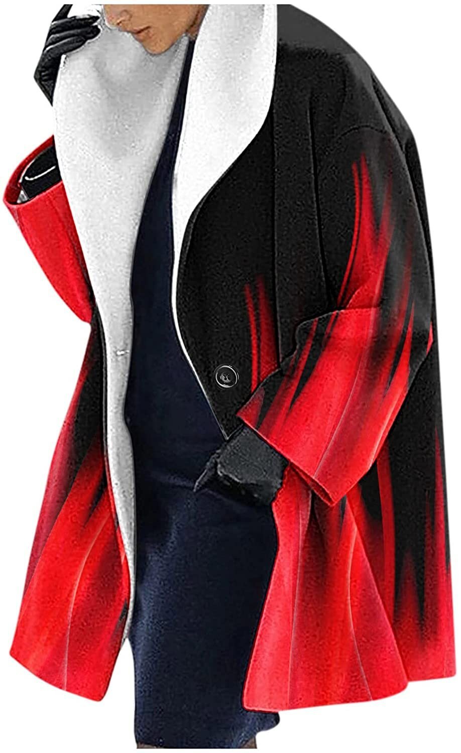 Manteau Mi-Long Décontracté à Capuche
