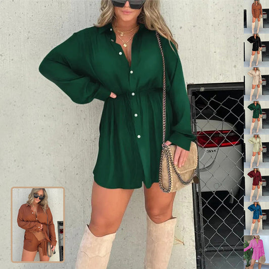 Combinaison avec Boutons – Style Chemise Élégant