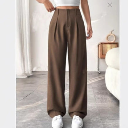 Pantalon Large Mi-Taille