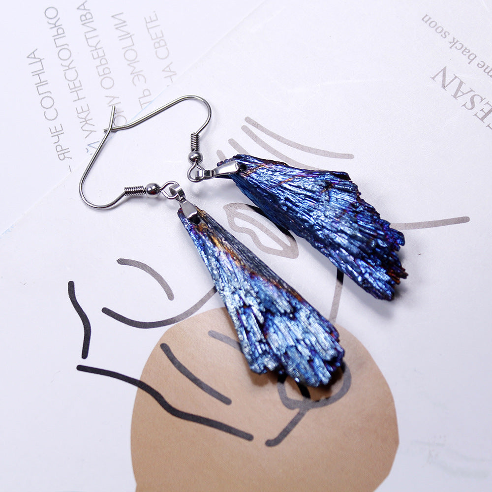 Boucles D'oreilles En Tourmaline Noire Naturelle