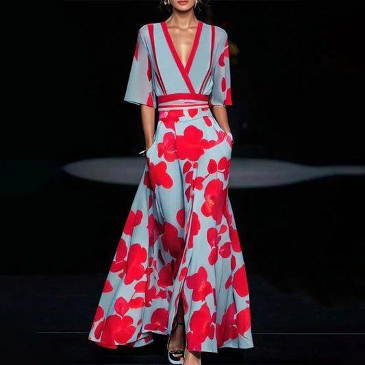 Robe Plissée Imprimée