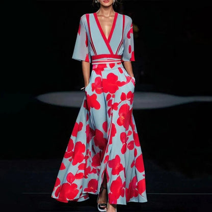 Robe Plissée Imprimée