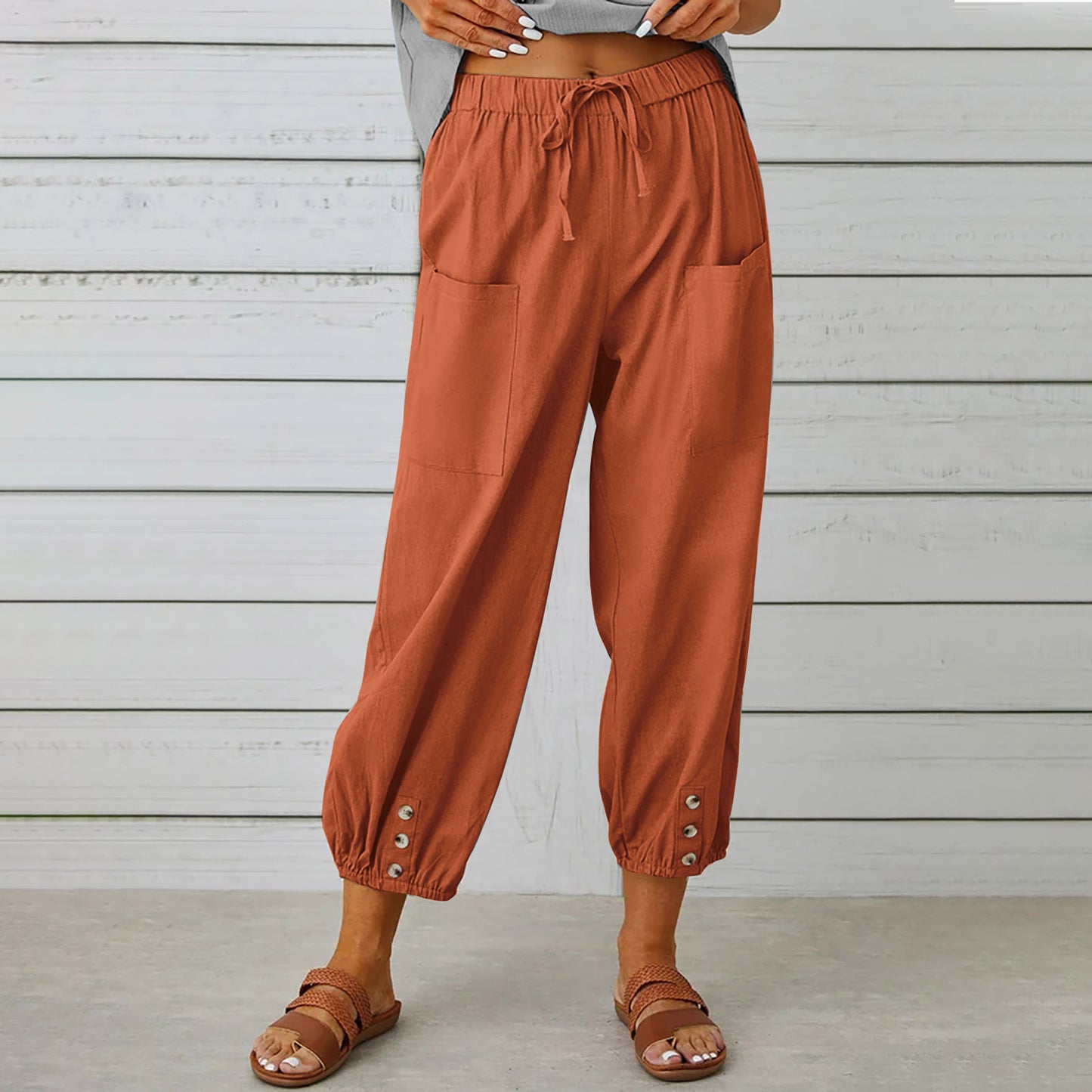Pantalon Léger à Cordon