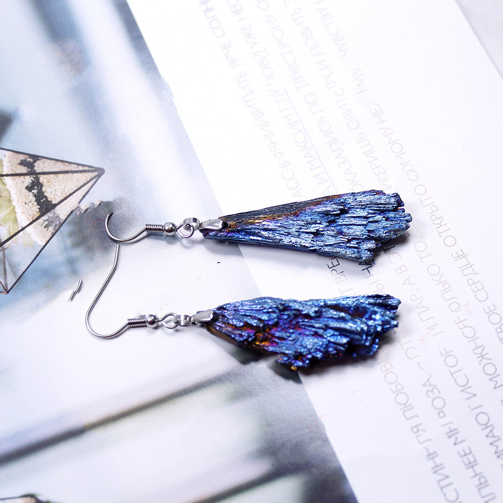 Boucles D'oreilles En Tourmaline Noire Naturelle