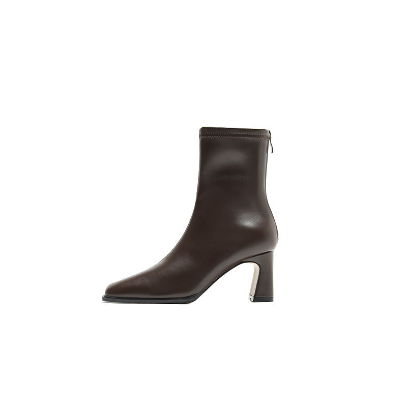 Nouvelles Bottines Brunes Brossées