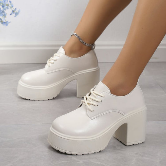 Chaussures En Cuir Lacées