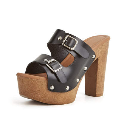 Sandales à plateforme à talons