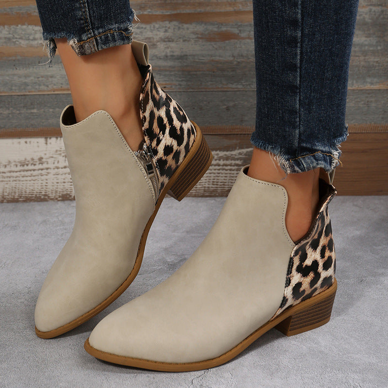 Bottines Martin à Talon Bas