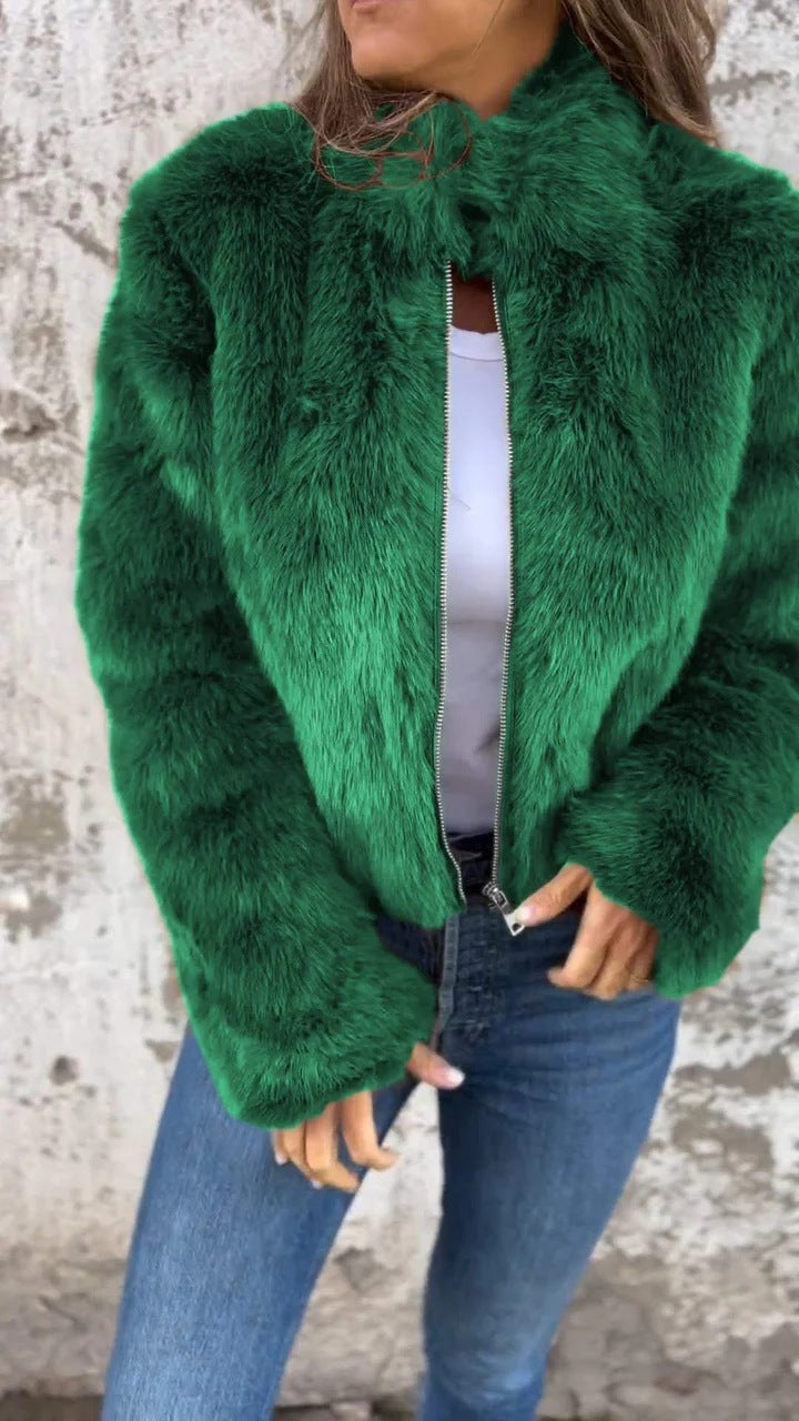 Veste Elegante En Peluche