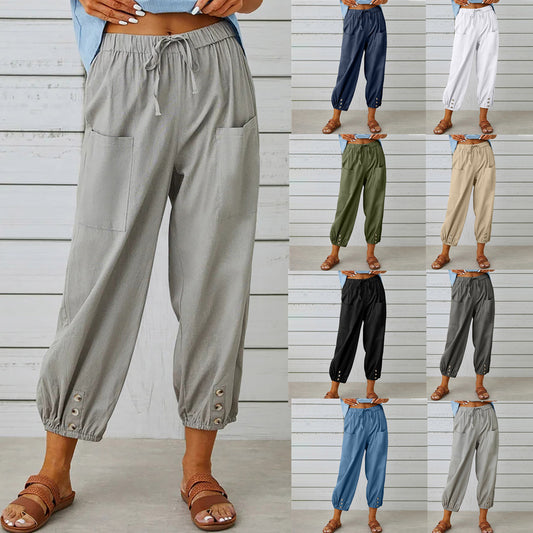 Pantalon Léger à Cordon
