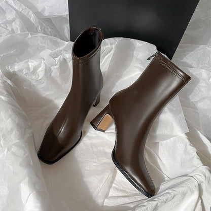 Nouvelles Bottines Brunes Brossées