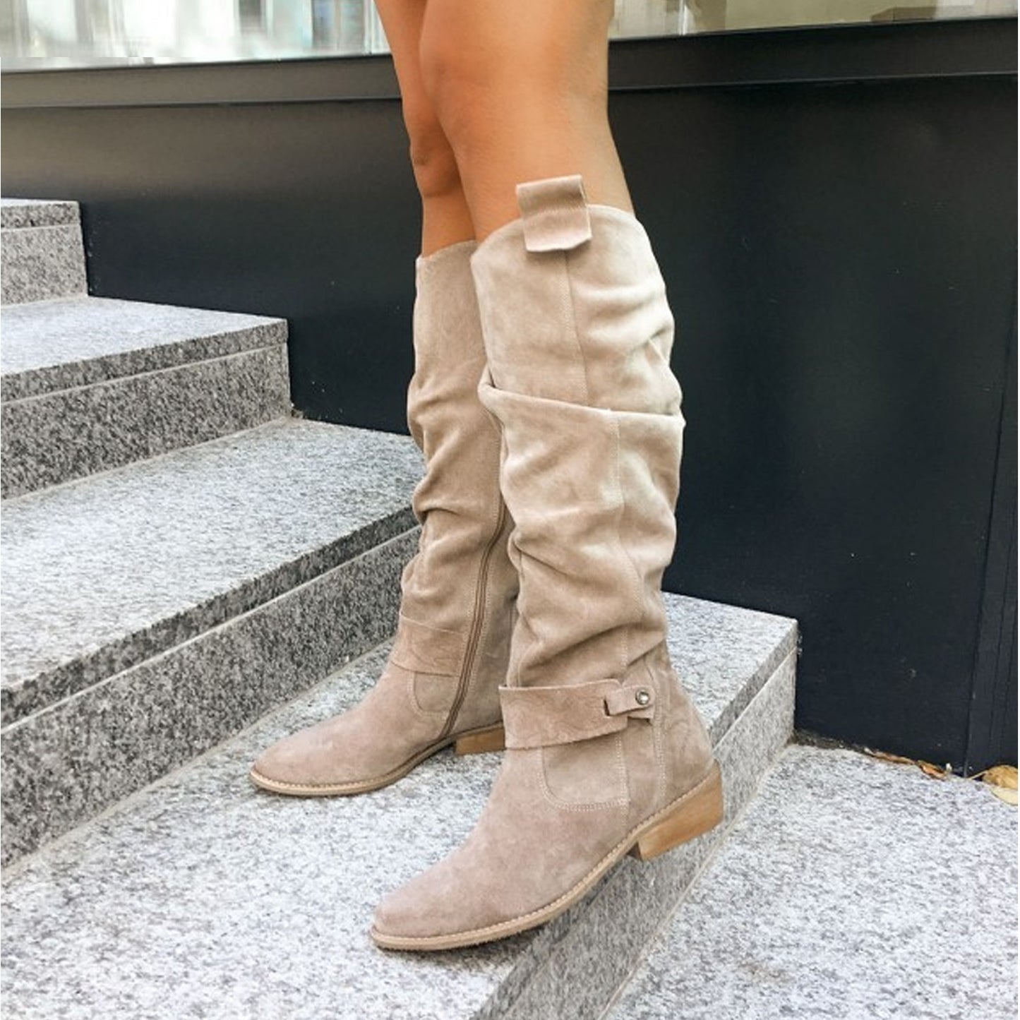 Bottes Élégantes en Suédine
