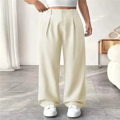 Pantalon Large Mi-Taille