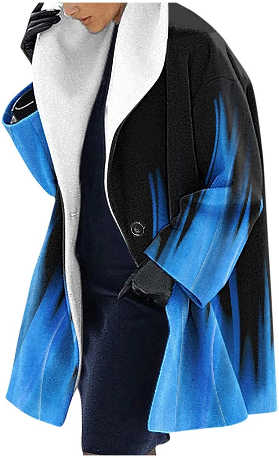Manteau Mi-Long Décontracté à Capuche